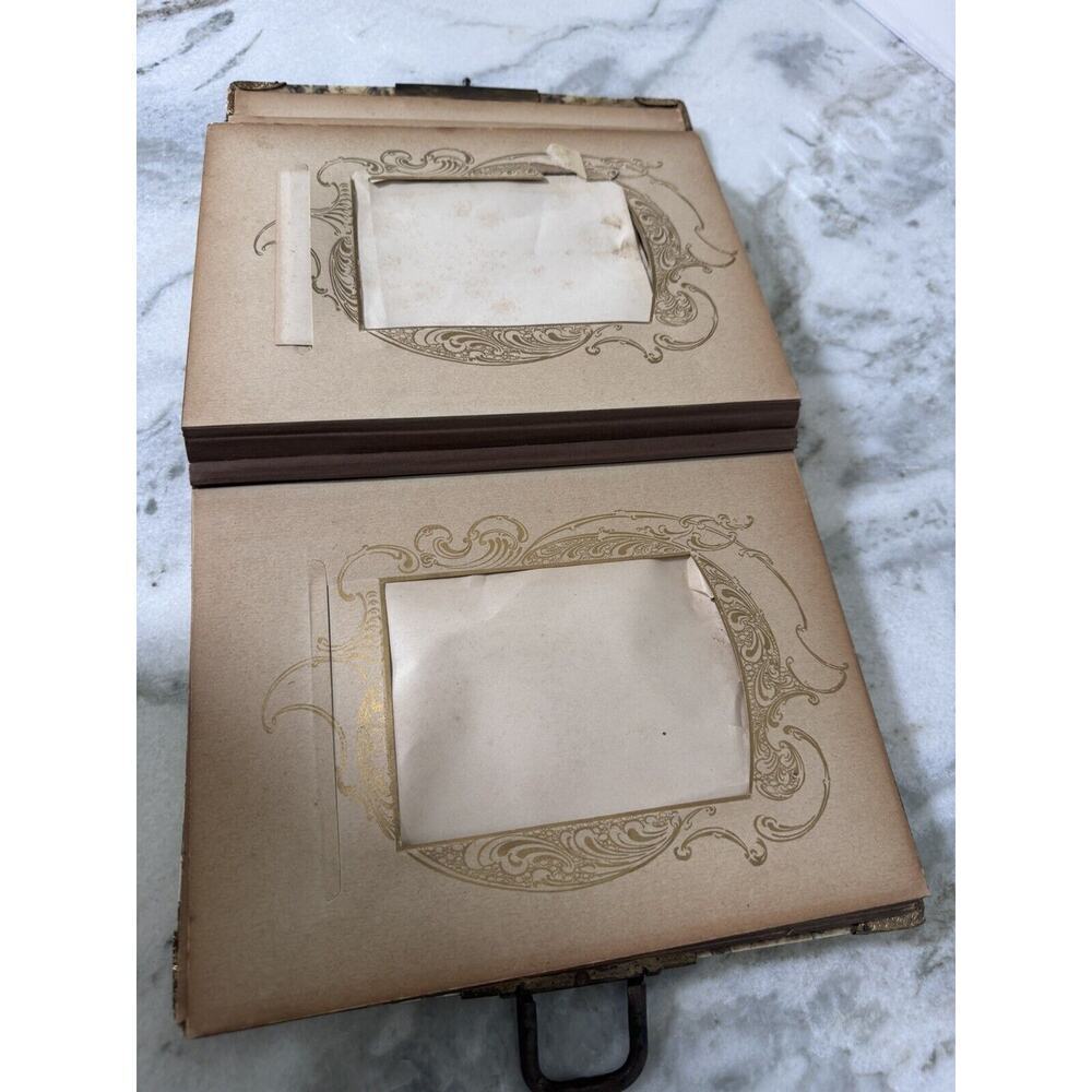 Antique Victorian Celluloid Hinged Photo Album - Picture 14 of 15